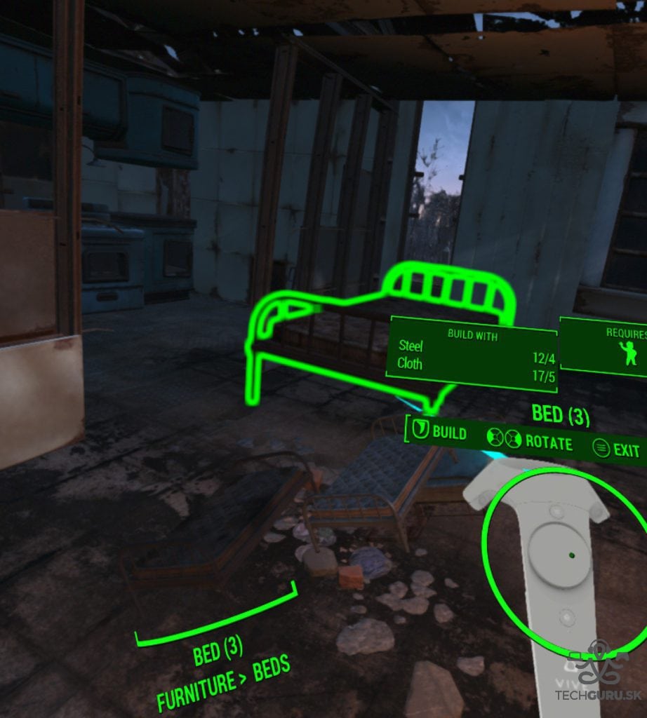Fallout 4 VR recenzia budovanie