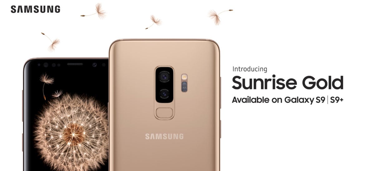 Samsung Galasy S9+ Sunrise Gold