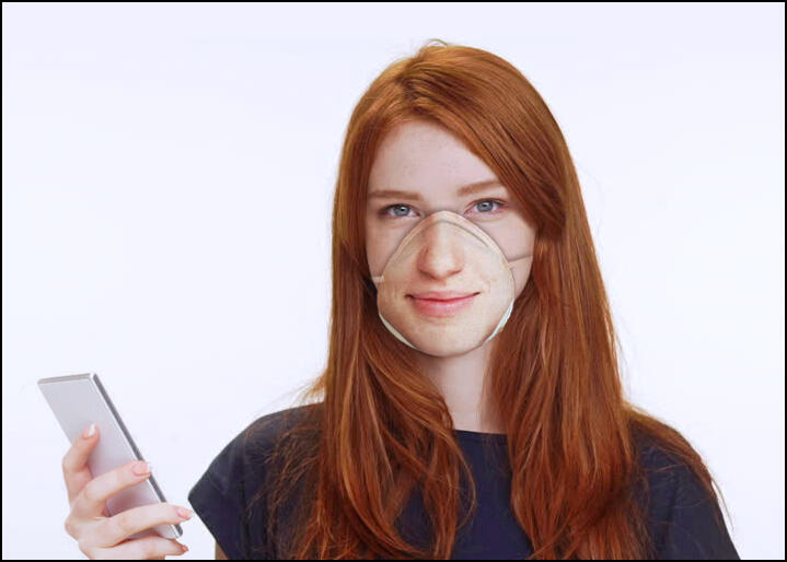 Firma vytlačí vašu tvár na respirátor na odomknutie telefónu