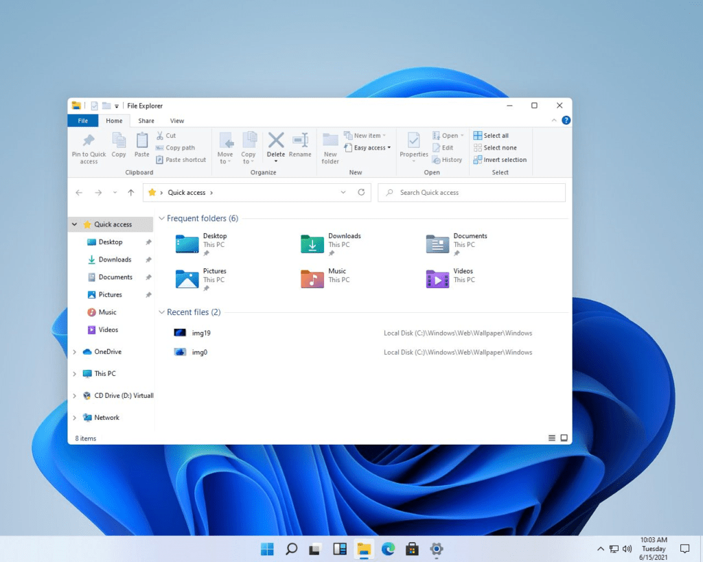Windows 11 interface