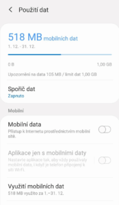 mobilní data