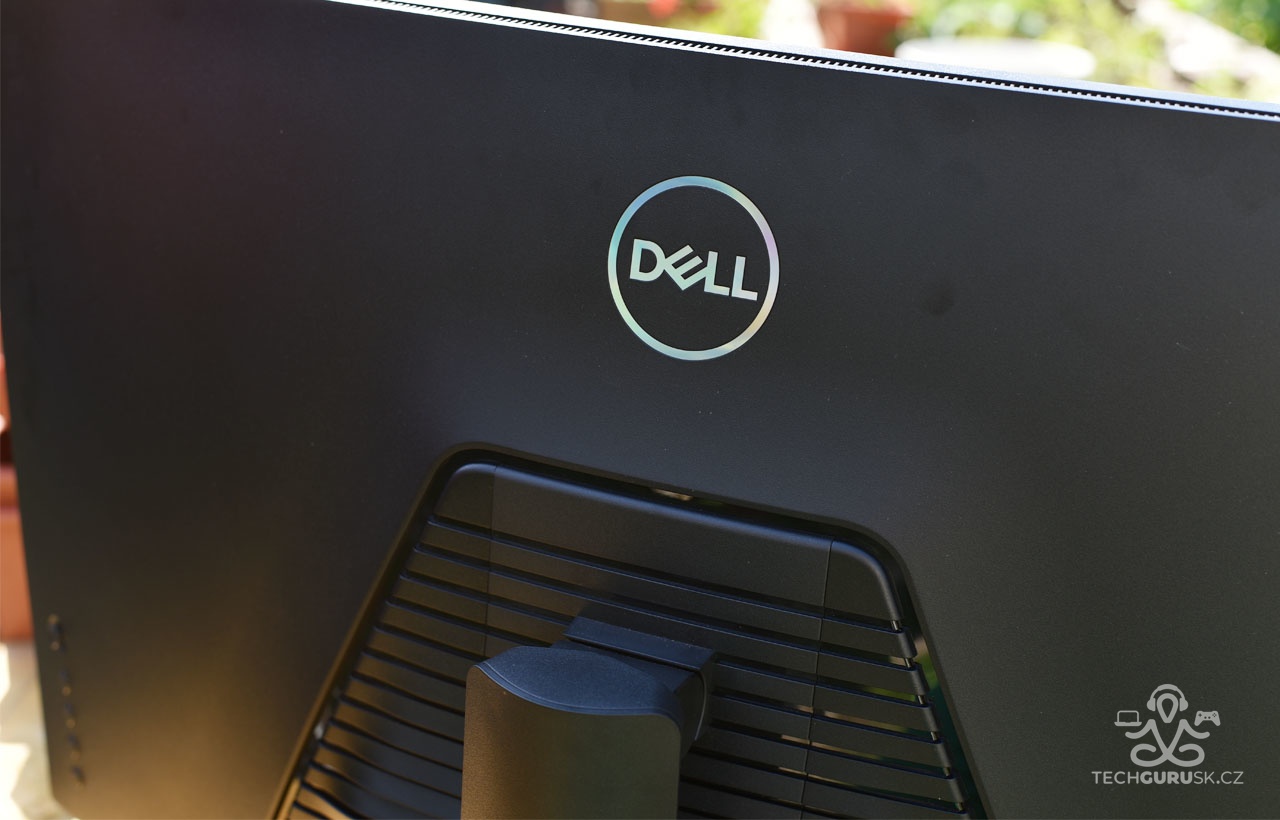 Dell S3222DGM logo na zadnej strane monitora